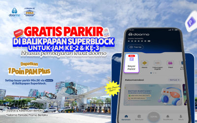 Gratis Parkir di Balikpapan Superblock Pakai doomo!